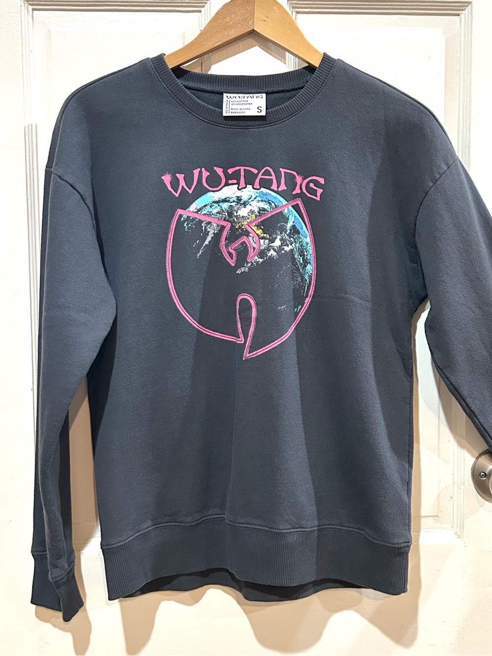 🖤 Wu-Tang Clan Official Licensed Charcoal Gray Sweatshirt Fanwear Iconic Size S